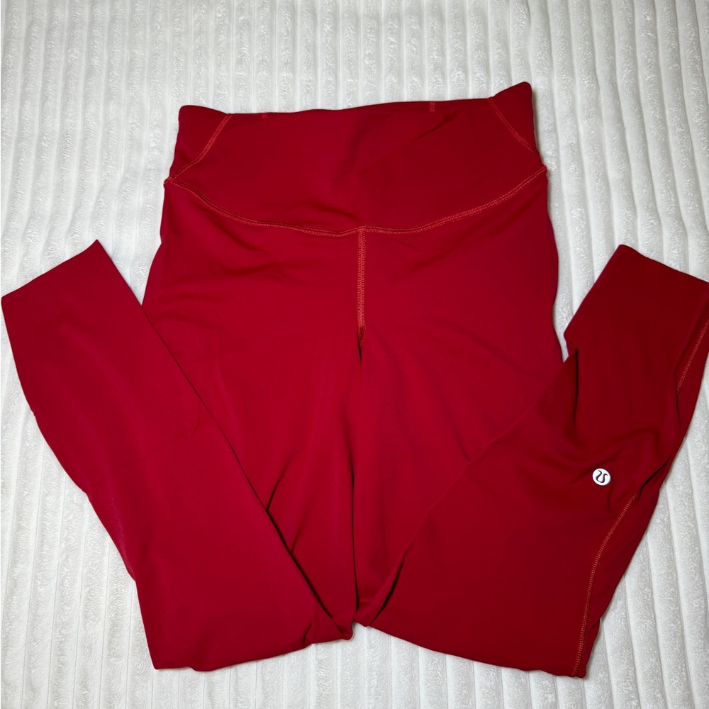 Lululemon Bace Paced High Tight 25” Leggings (Red) Size 8